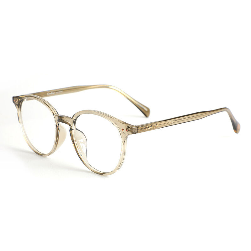 Samantha Round Green Glasses