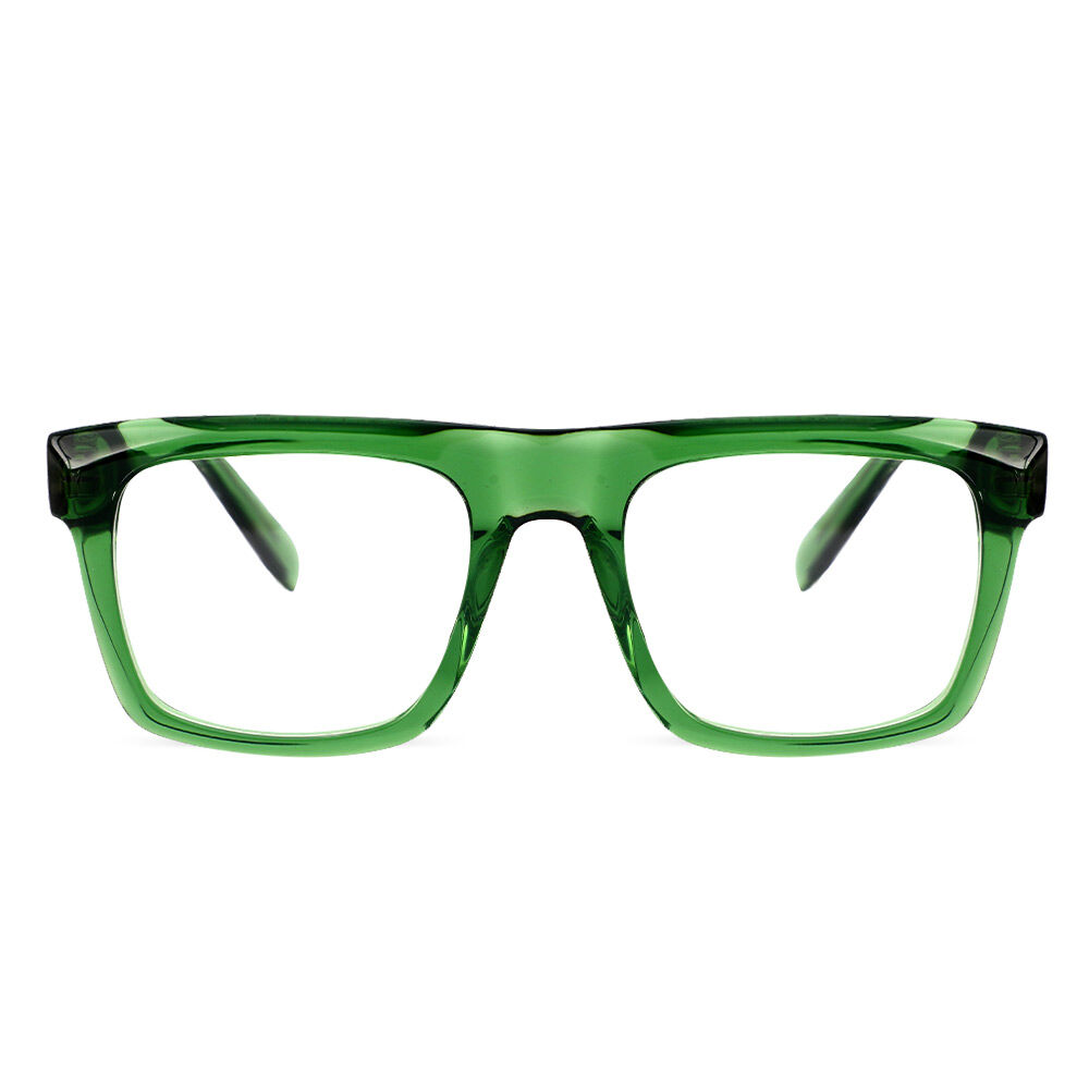 Theresa Aviator Green Glasses
