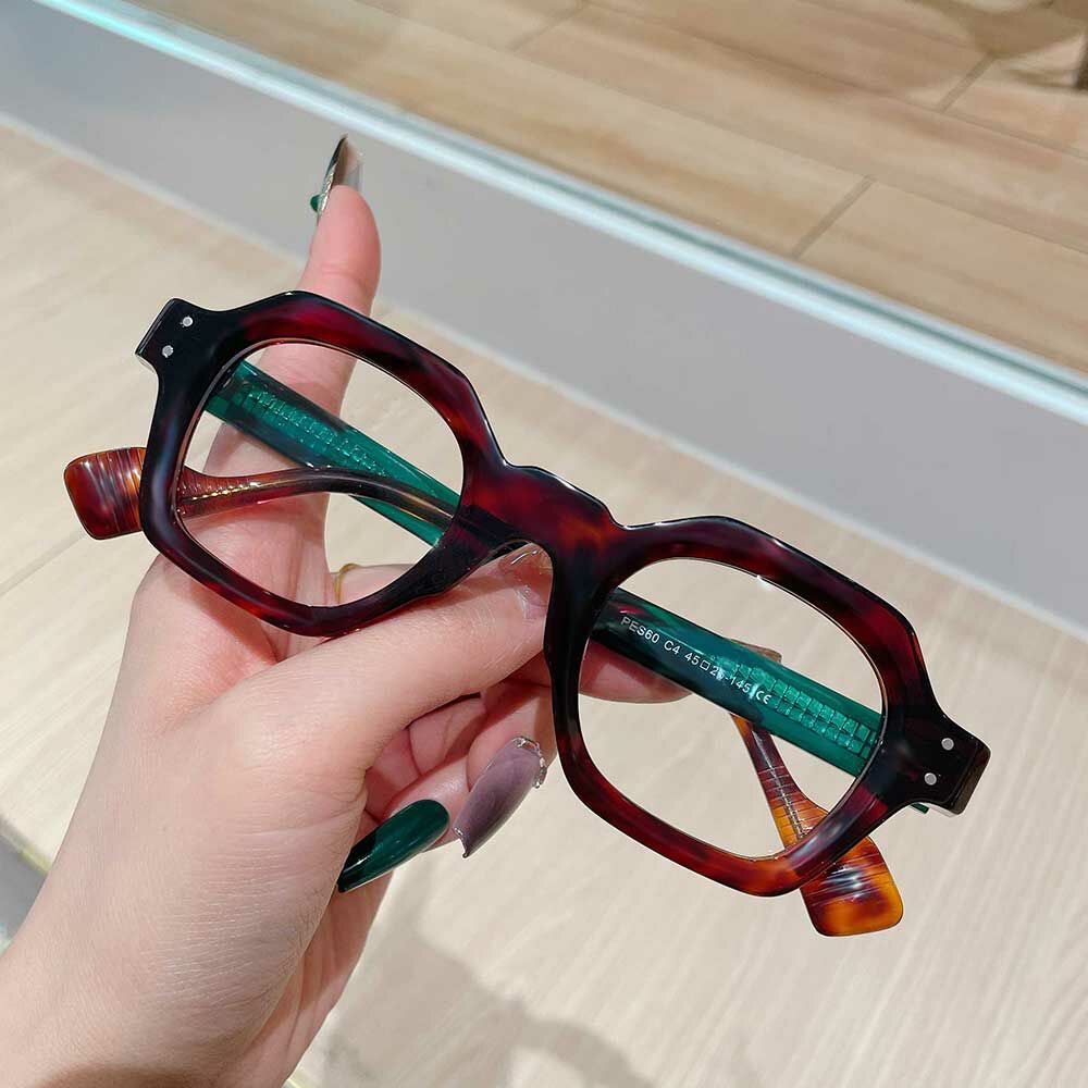 Lunettes de Vue Bloomfield Géométrique Rouge