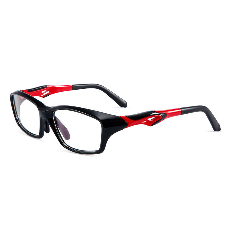 Speeder Rectangle Red Sport Glasses