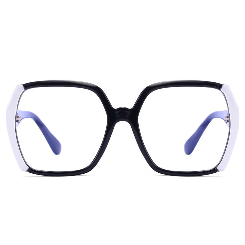 Acco Geometric Black Glasses