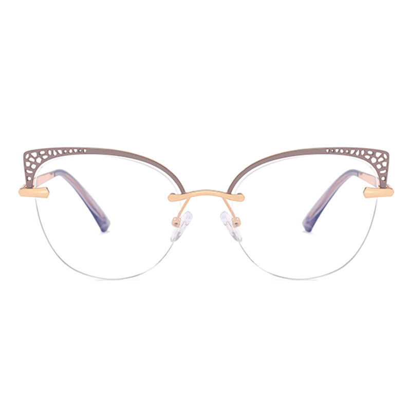 Riana Cat Eye Purple Glasses
