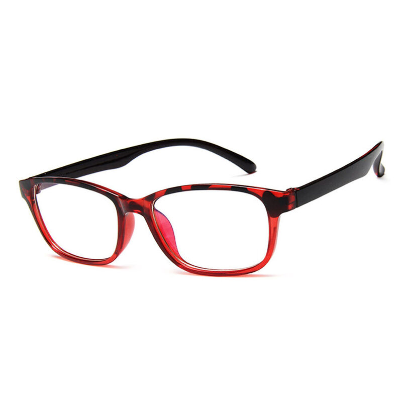 Hansen Rectangle Red Glasses