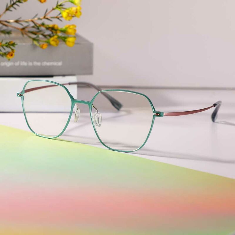 Lunettes de Vue Charles Géométrique Bleu