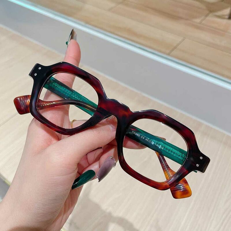 Bloomfield Geometrische Rote Brille