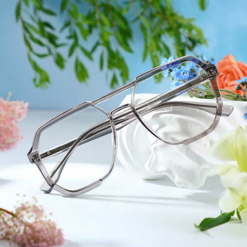 Carter Pilote Graue Brille