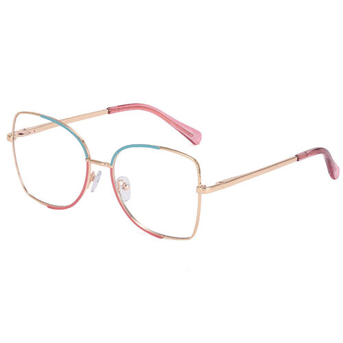 Darielle Cat Eye Pink Blue Glasses