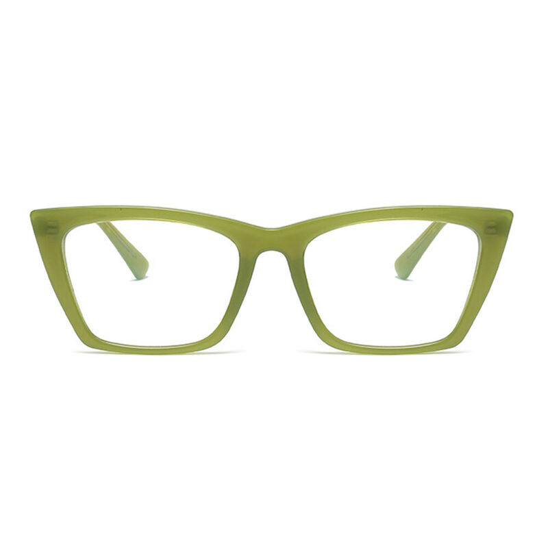 Teresa Cat Eye Green Glasses