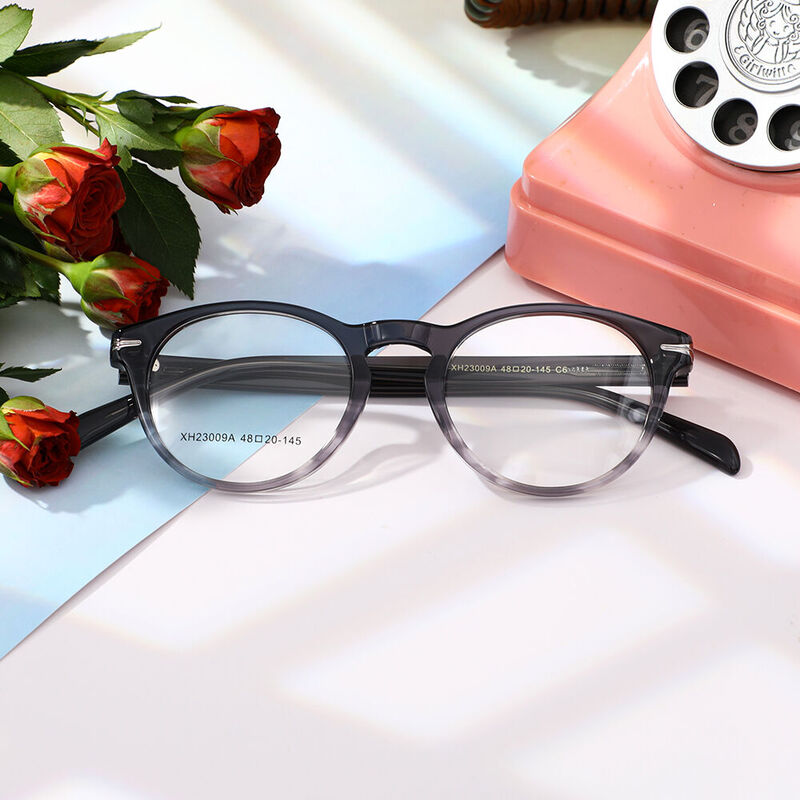 Samsen Round Grey Glasses