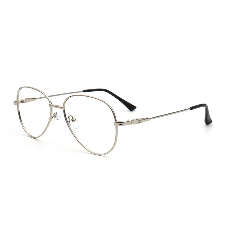 Hutt Aviator Silver Glasses