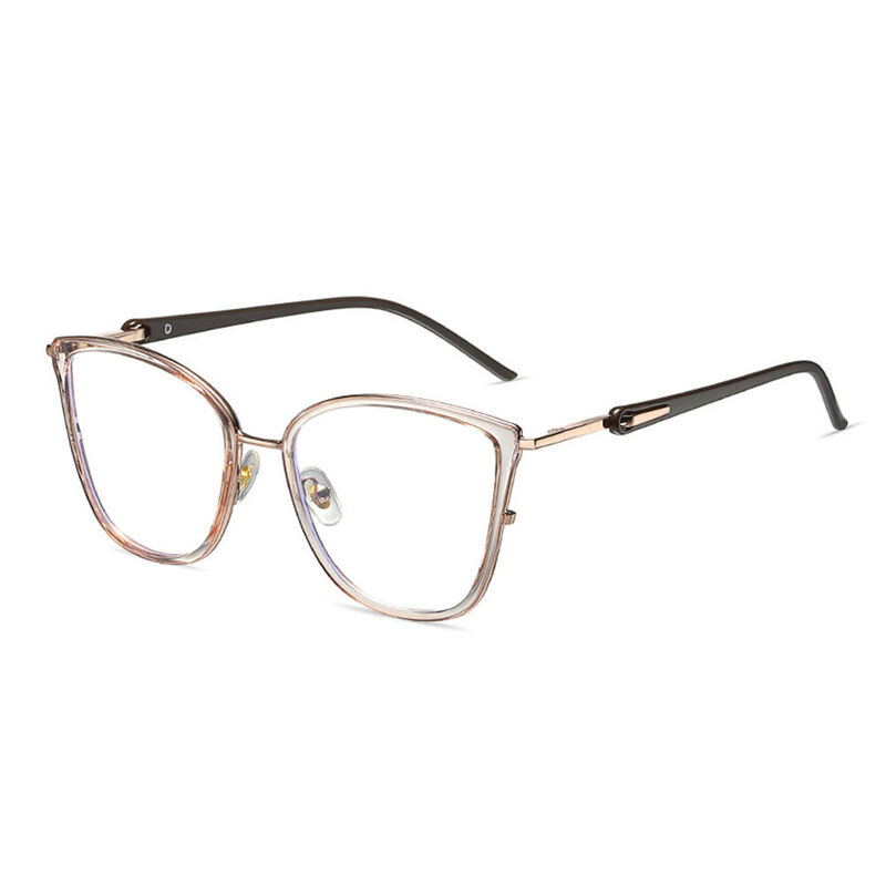 Lunettes de Vue Adelaid Cat Eye Champagne