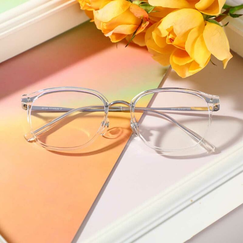 Tout Square Clear Glasses