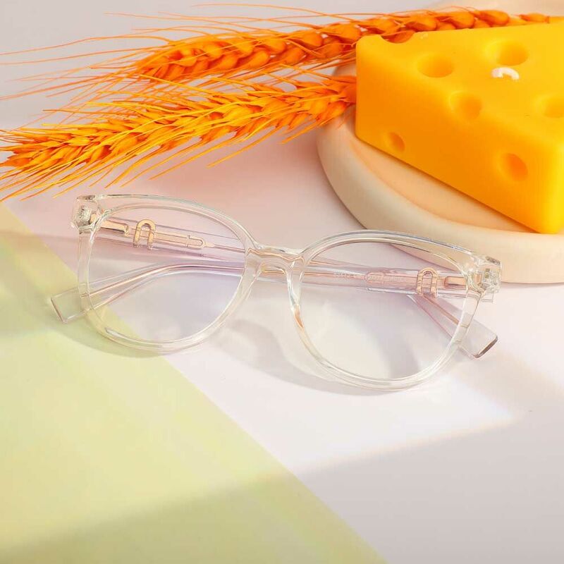 Lillian Round Clear Glasses