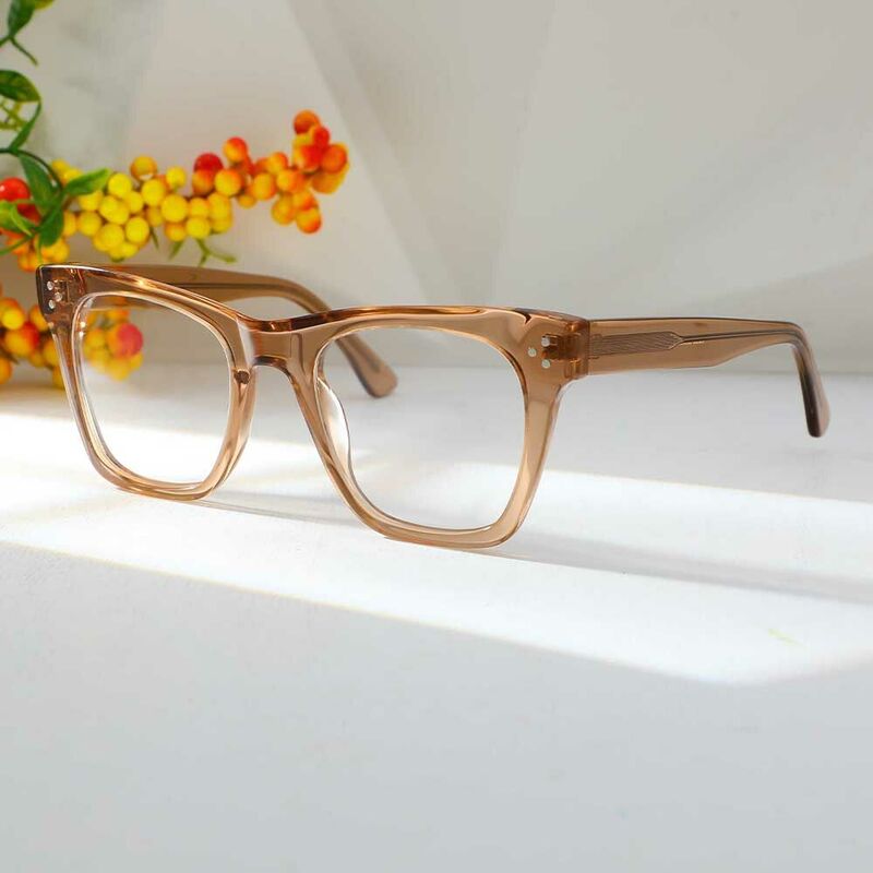 Amelia Cat Eye Champagne Brille