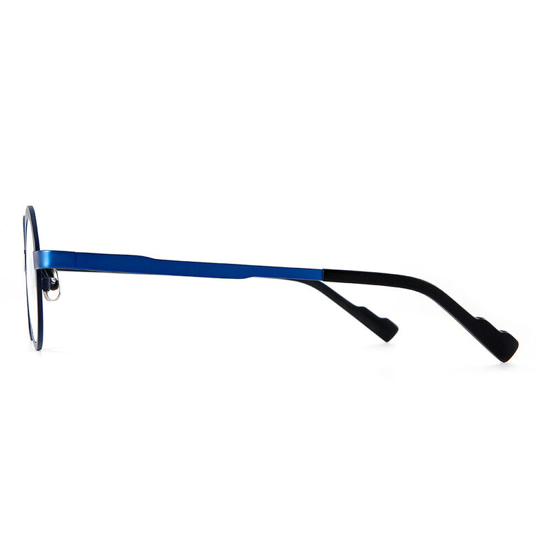 Machinist Round Blue Glasses