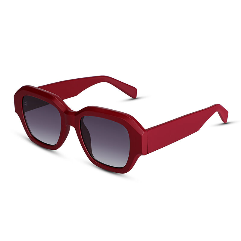 X Ray Square Red/Grey Gradient Sunglasses