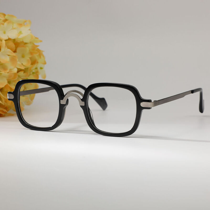 Sapir Square Black Glasses