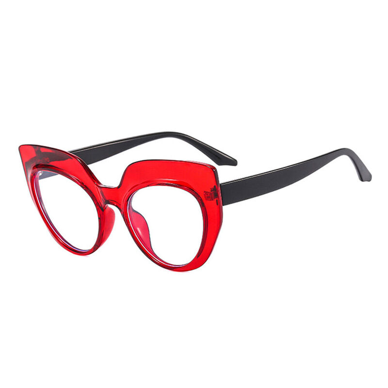 Migno Cat Eye Red Glasses