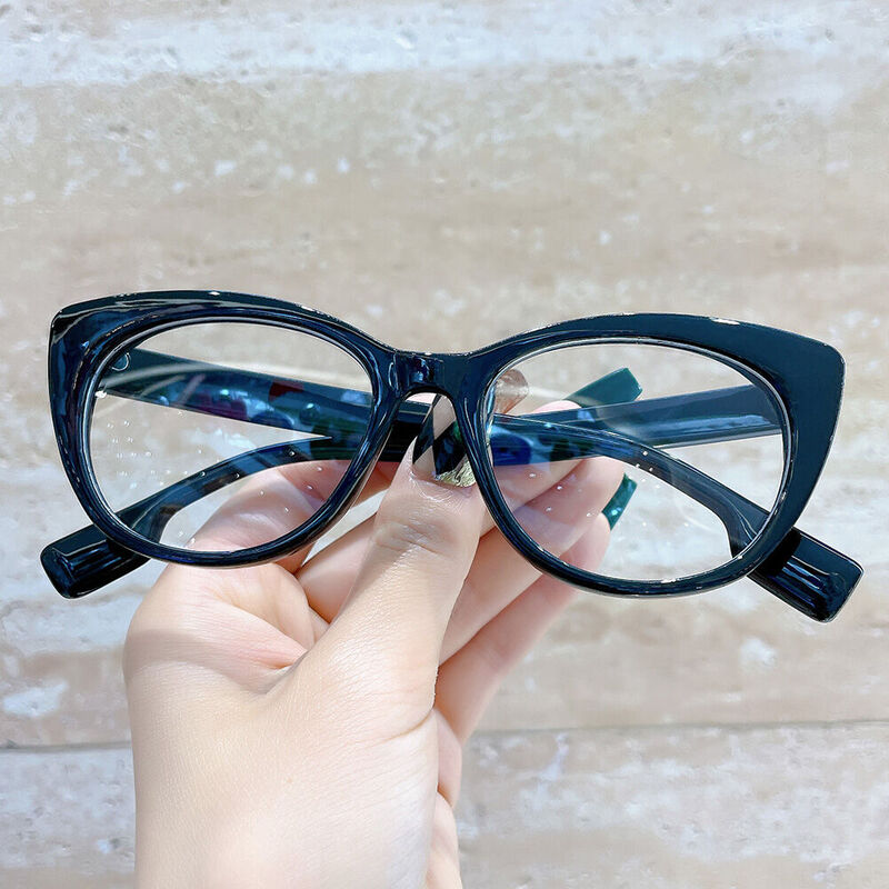 Ted Cat Eye Black Glasses