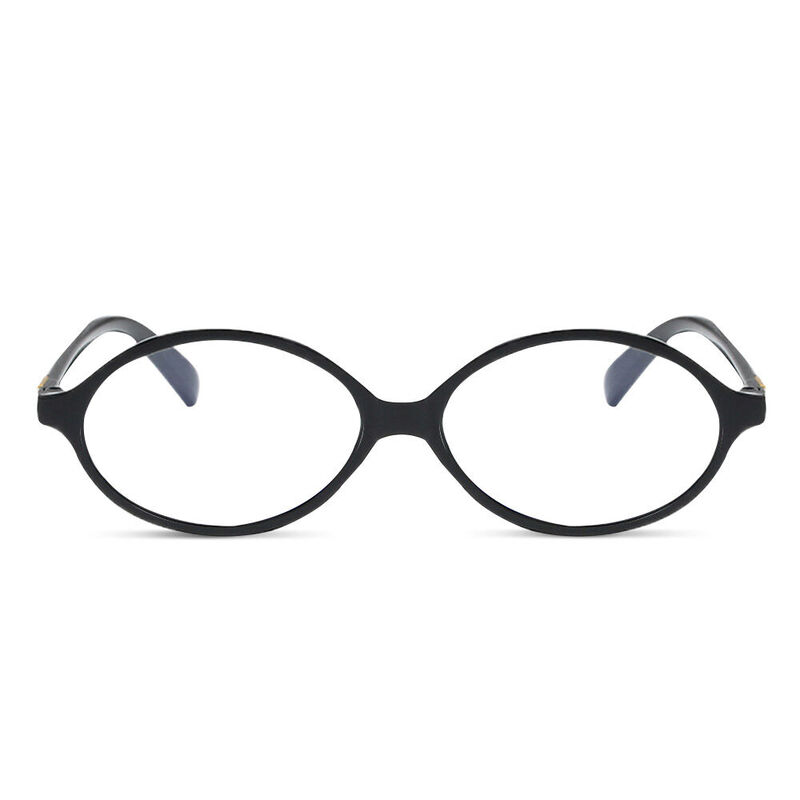 Danni Oval Black Glasses