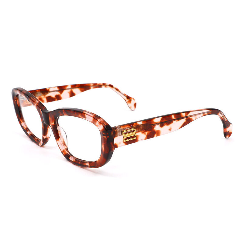 Quia Oval Tortoise Glasses