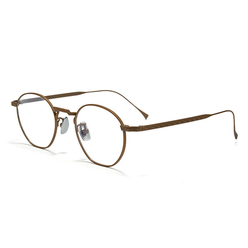 Wrigh Round Brown Glasses