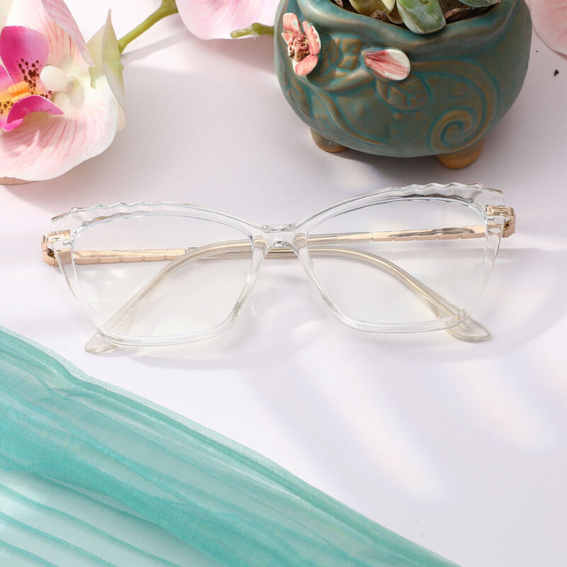 Gabri Cat Eye Clear Glasses