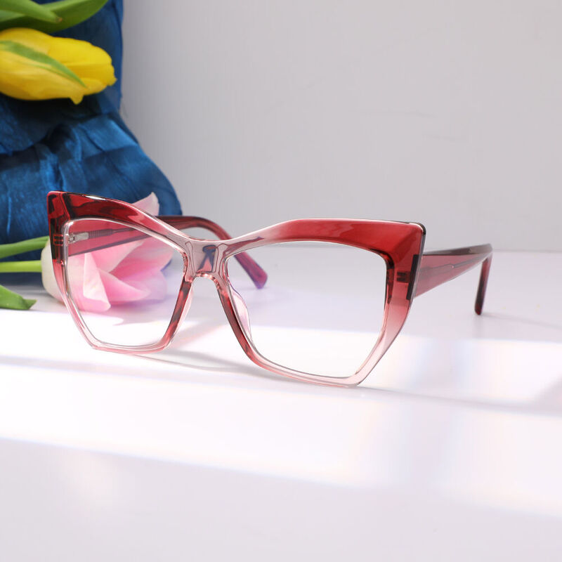 Felton Cat Eye Purple Glasses