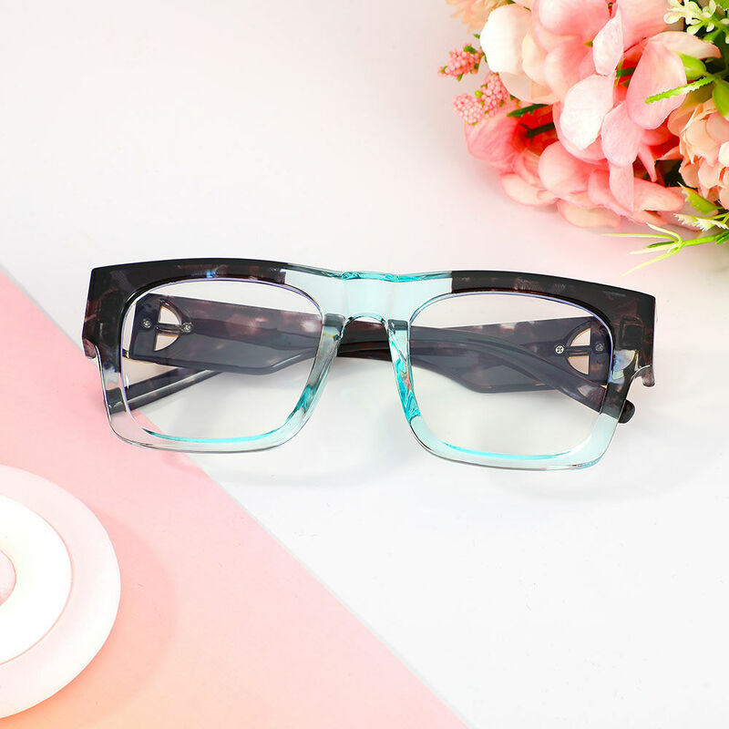 Marshall Square Blue Glasses