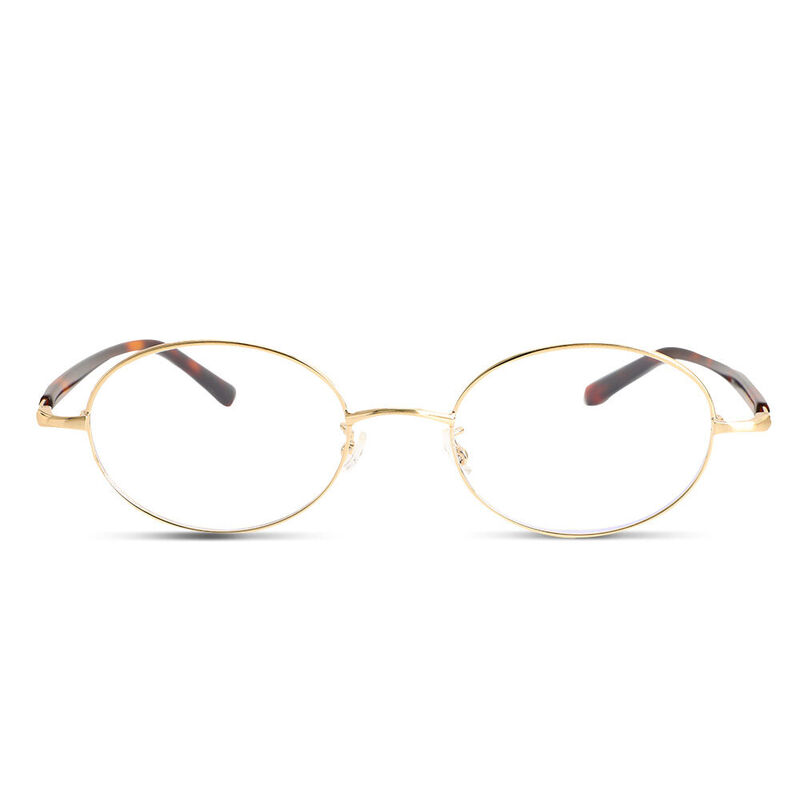 Ophelia Oval Gold Glasses