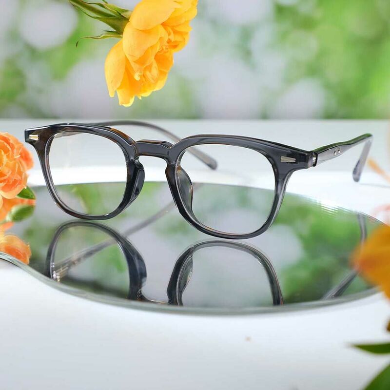 Kenneth Square Grey Glasses