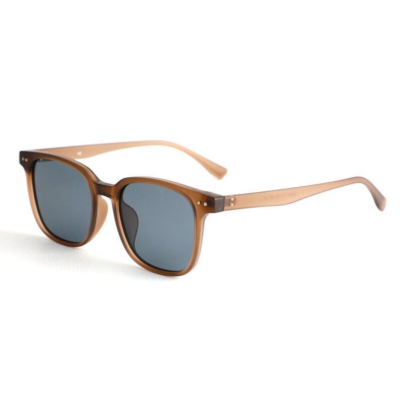 Jacqueline Quadratische Braune Sonnenbrille