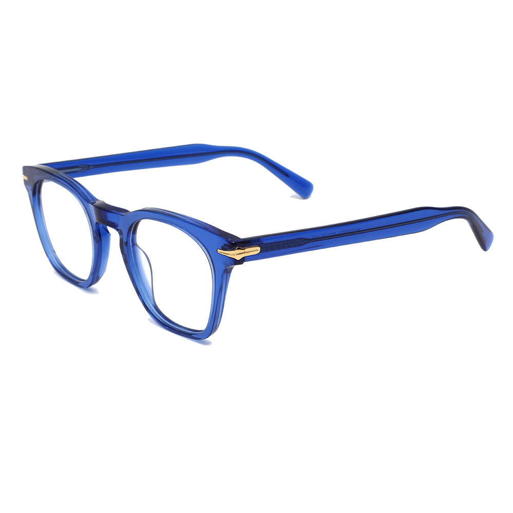 Euphemie Quadratische Blaue Brille