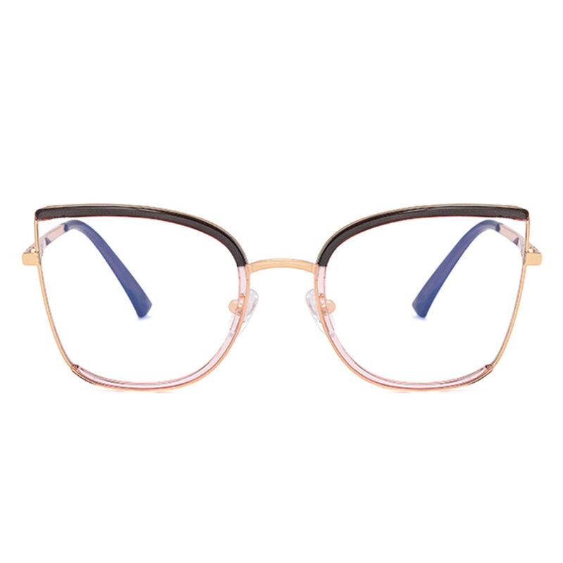 Marcel Cat Eye Gray Pink Glasses