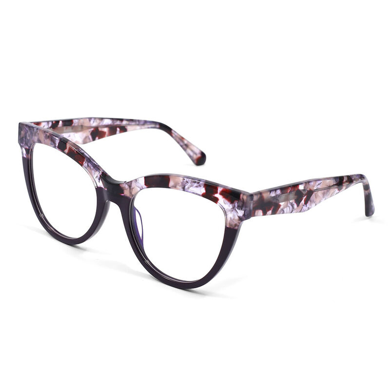 Lopez Cat Eye Purple Glasses