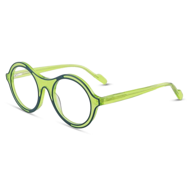 Benedy Round Green Glasses