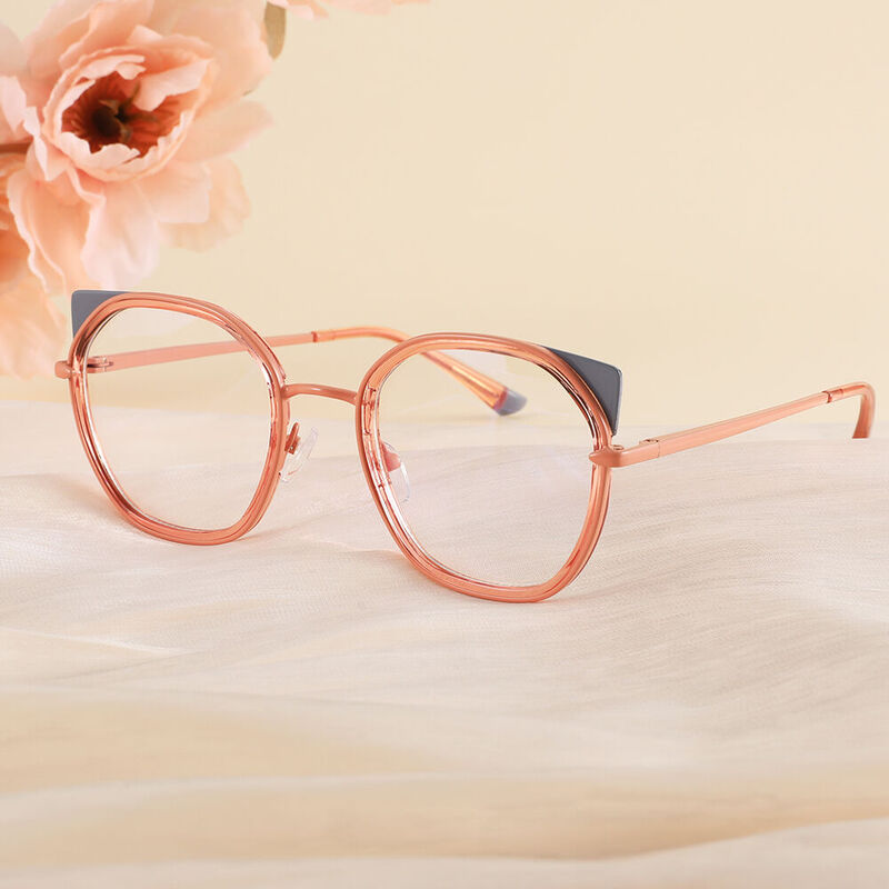 Tanya Cat Eye Pink Glasses