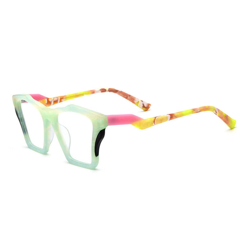 Karr Cat Eye Green Glasses