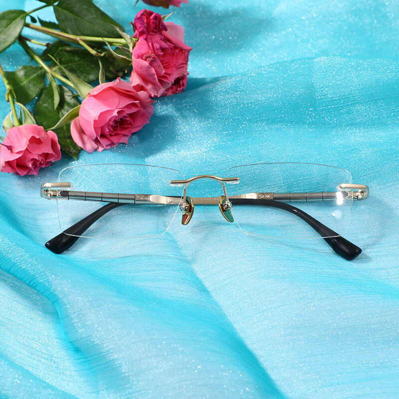 Gwend Rectangle Gold Glasses