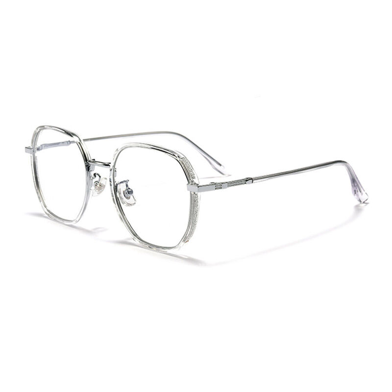 Morga Geometric Clear Glasses