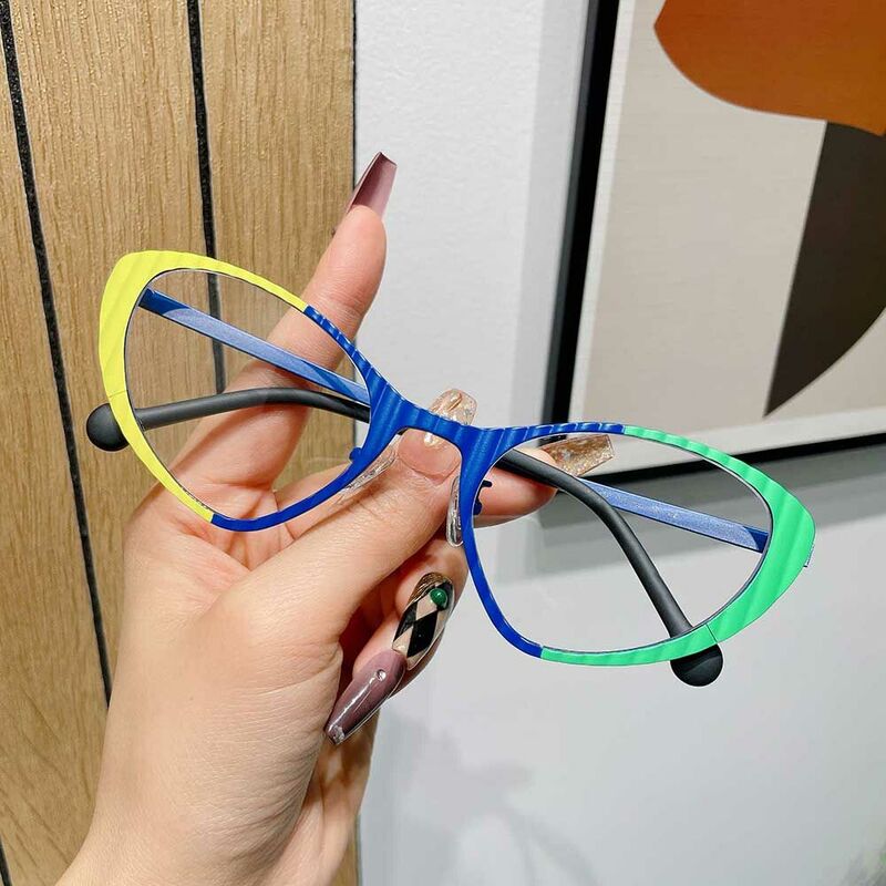 Washingto Cat Eye Blue Glasses