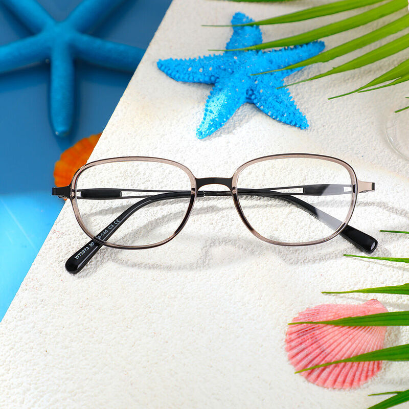 Gafas Graduadas Rectangulares Grises Marjorie