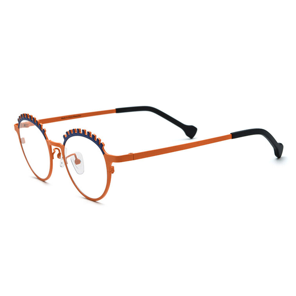 Jonson Round Orange Glasses