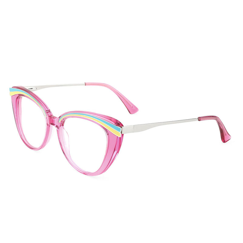 Catwoman Cat Eye Pink Glasses