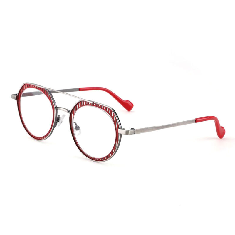Meroy Aviator Red Glasses