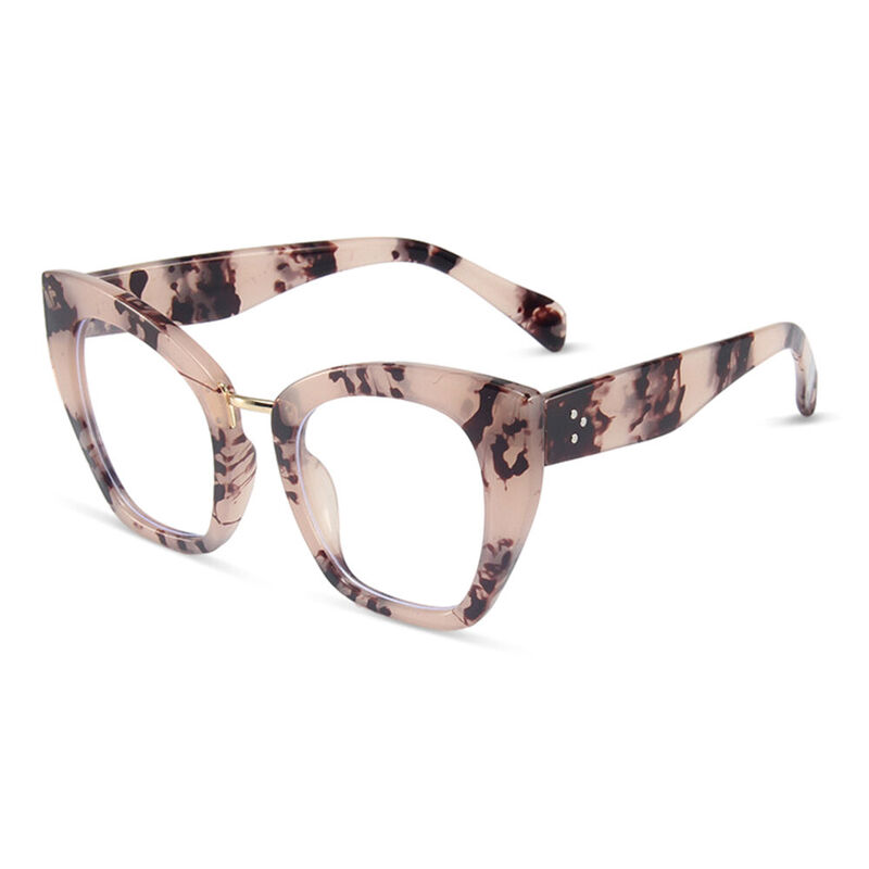 Riccio Cat Eye Pink Glasses