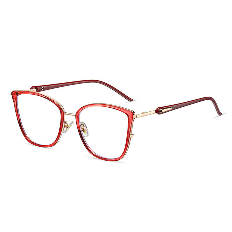 Lunettes de Vue Adelaid Cat Eye Rouge