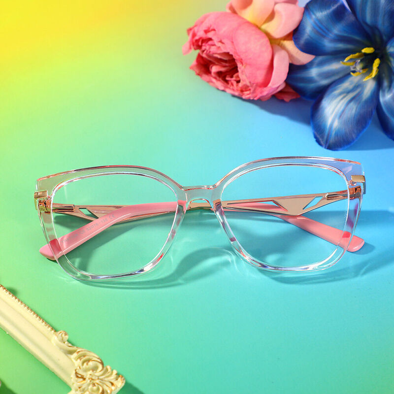 Robbiee Cat Eye Pink Glasses