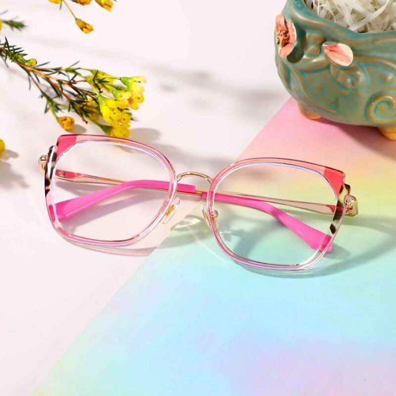 Lunettes de Vue Amelia Cat Eye Rose