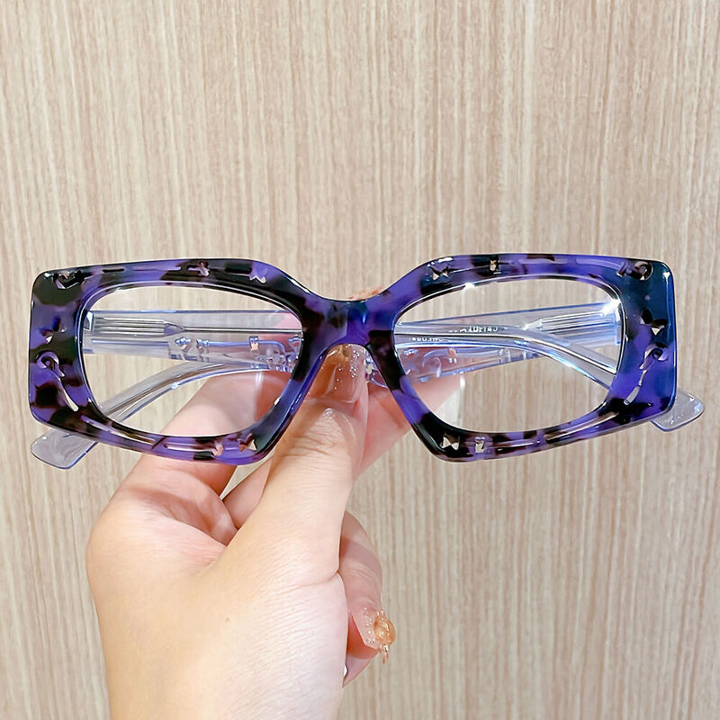 Zimmerma Geometric Blue Glasses